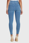 WR.UP® Denim - High Waisted - Full Length - Light Blue + Blue Stitching 7