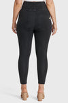 WR.UP® Curvy Denim - Zip High Waisted - 7/8 Length - Black + Black Stitching 9