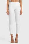 WR.UP® Faux Leather - High Waisted - 7/8 Length - White 8