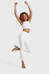 WR.UP® Faux Leather - High Waisted - 7/8 Length - White 5