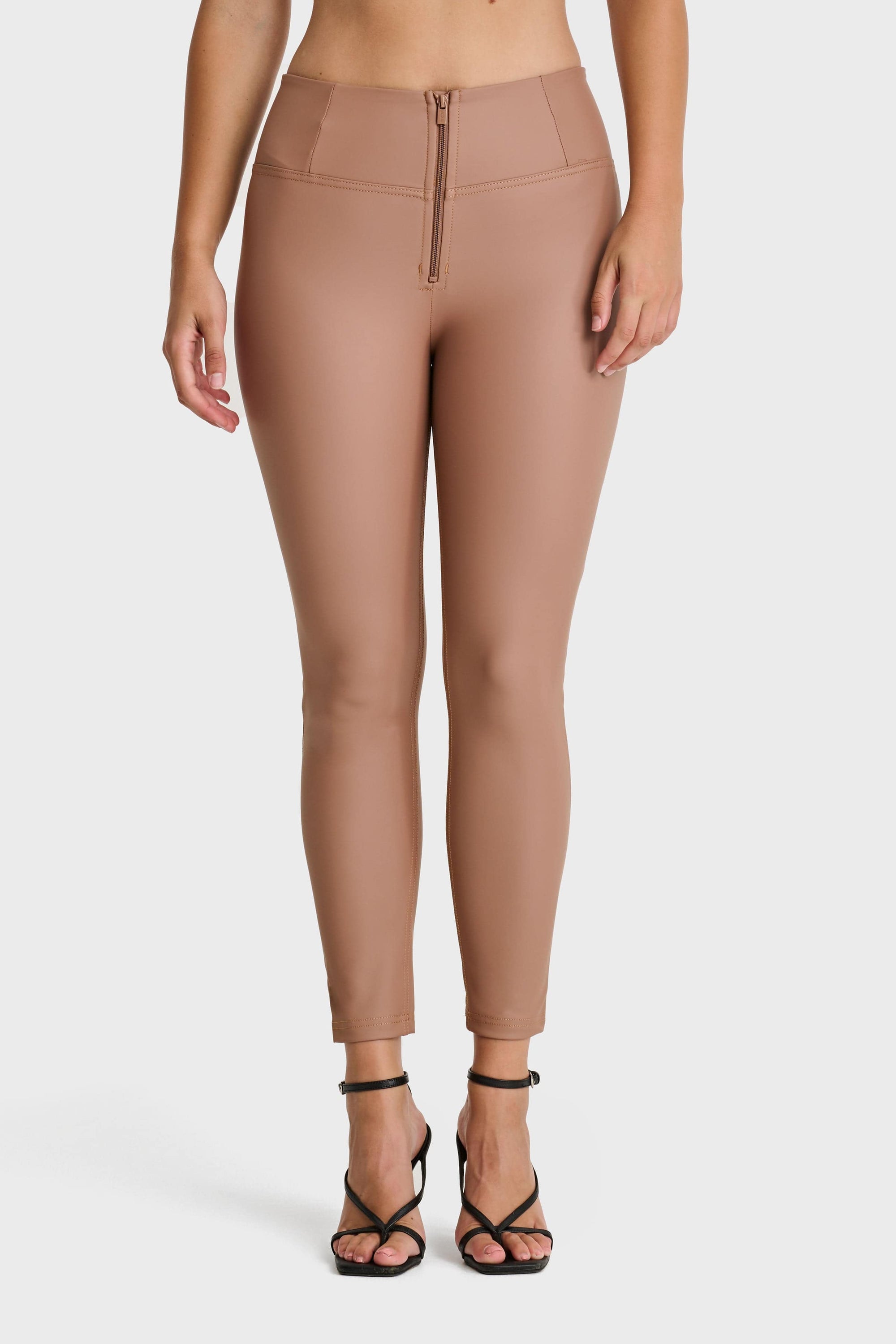 WR.UP® Faux Leather - High Waisted - 7/8 Length - Mocha 5