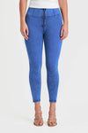 WR.UP® Denim - High Waisted - 7/8 Length - Cobalt Blue + Blue Stitching 4