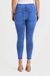 WR.UP® Denim - High Waisted - 7/8 Length - Cobalt Blue + Blue Stitching 5