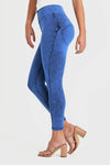 WR.UP® Denim - High Waisted - 7/8 Length - Cobalt Blue + Blue Stitching 6