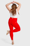 WR.UP® Curvy Fashion - High Waisted - 7/8 Length - Red 7