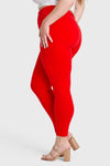 WR.UP® Curvy Fashion - High Waisted - 7/8 Length - Red 4