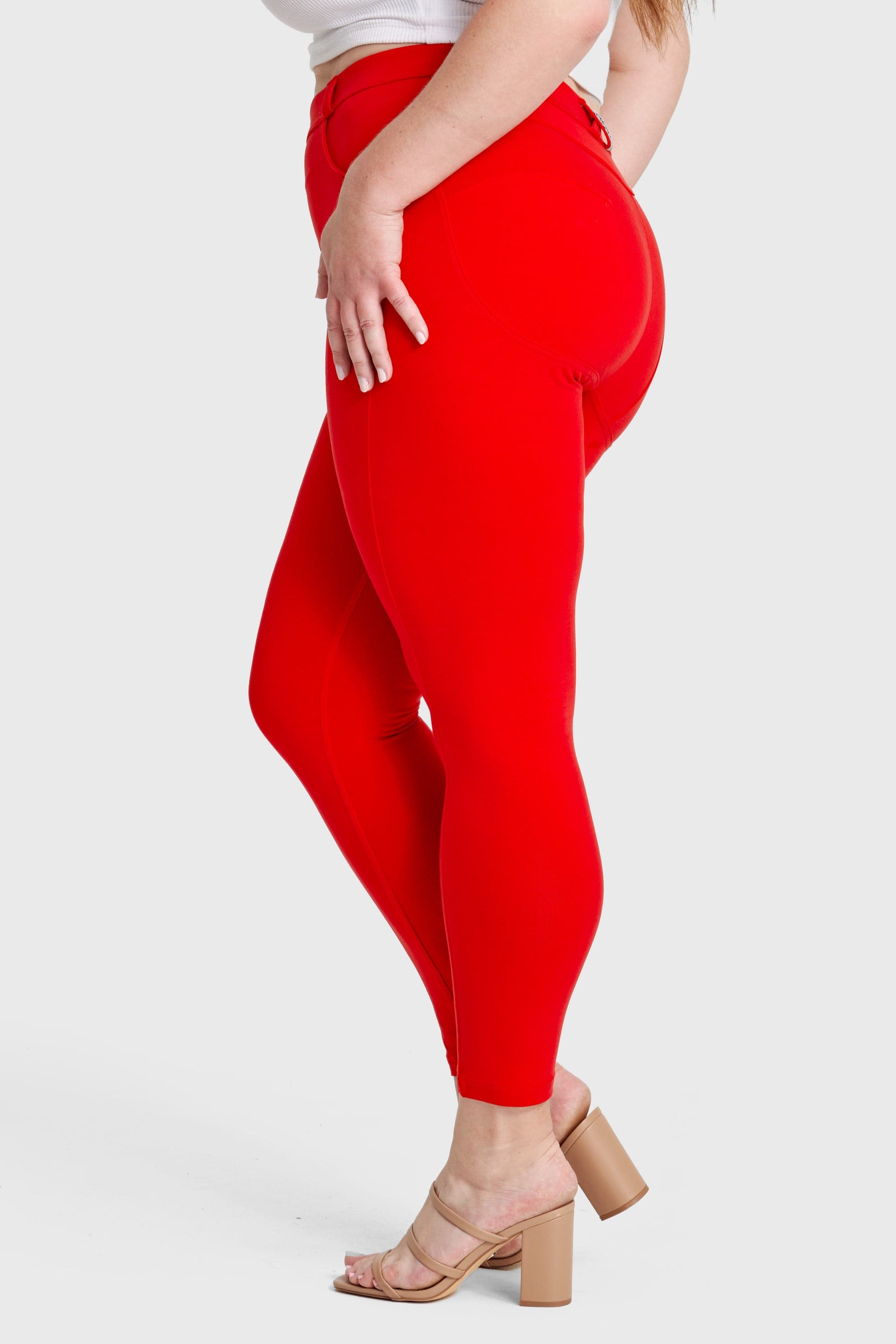 WR.UP® Curvy Fashion - High Waisted - Full Length - Red 5