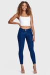 WR.UP® Denim - Mid Rise - 7/8 Length - Dark Blue + Blue Stitching 8
