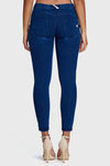 WR.UP® Denim - Mid Rise - 7/8 Length - Dark Blue + Blue Stitching 4