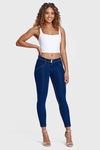 WR.UP® Denim - Mid Rise - 7/8 Length - Dark Blue + Yellow Stitching 9