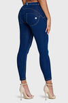 WR.UP® Denim - Mid Rise - 7/8 Length - Dark Blue + Yellow Stitching 1