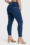 WR.UP® Curvy Denim - High Waisted - 7/8 Length - Blue + Blue Stitching 1