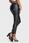 WR.UP® Faux Leather - Mid Rise - 7/8 Length - Black 4