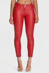 WR.UP® Faux Leather - Mid Rise - 7/8 Length - Red 2