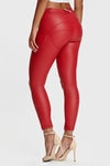 WR.UP® Faux Leather - Mid Rise - 7/8 Length - Red 3