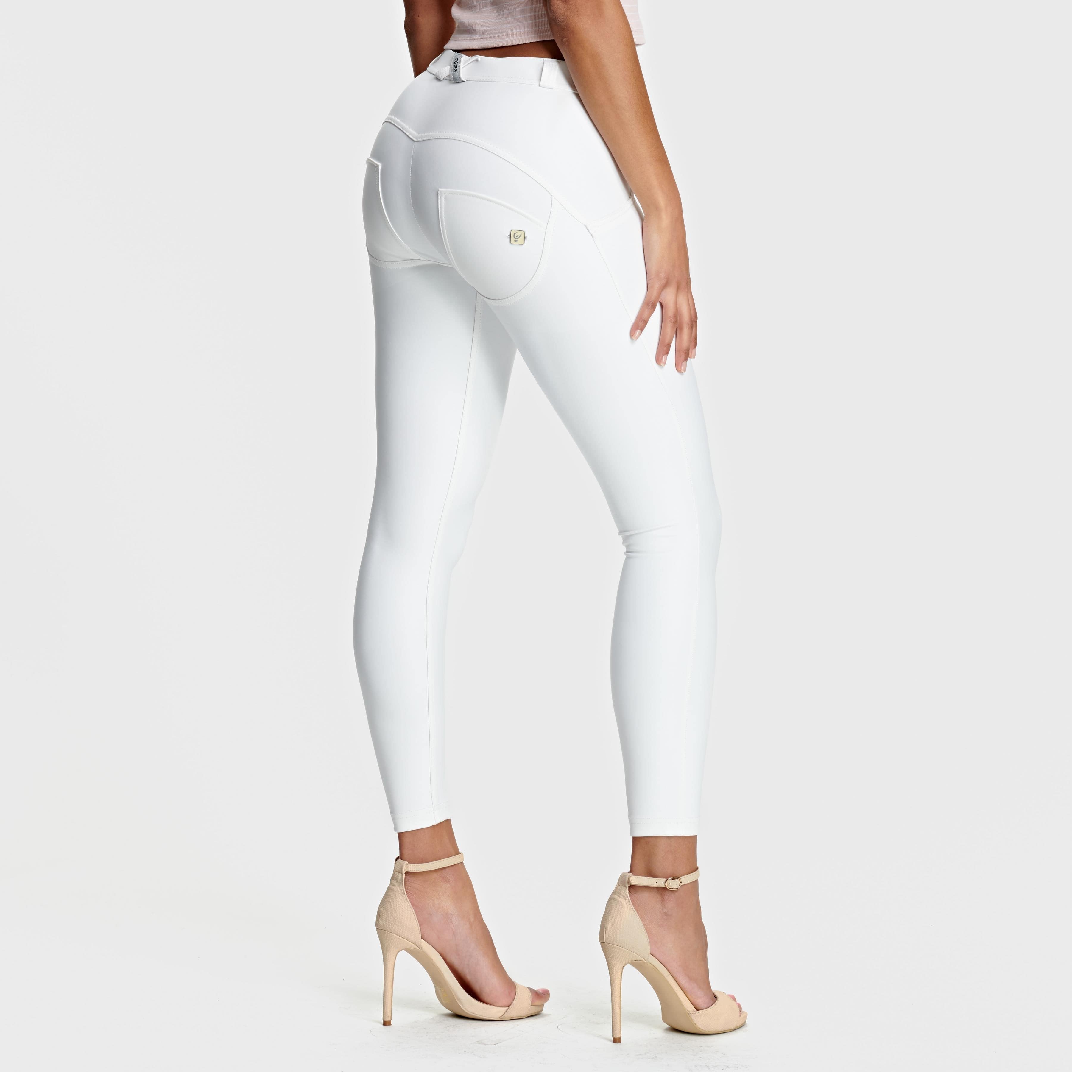 WR.UP® Faux Leather - Mid Rise - 7/8 Length - White 1