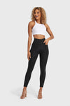 WR.UP® Denim With Front Pockets - Super High Waisted - 7/8 Length - Black + Black Stitching 8