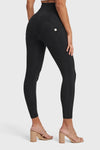 WR.UP® Denim With Front Pockets - Super High Waisted - 7/8 Length - Black + Black Stitching 10