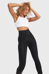 WR.UP® Denim With Front Pockets - Super High Waisted - 7/8 Length - Black + Black Stitching 5