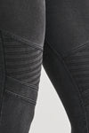 WR.UP® Biker Denim - Super High Waisted - 7/8 Length - Black + Black Stitching 8