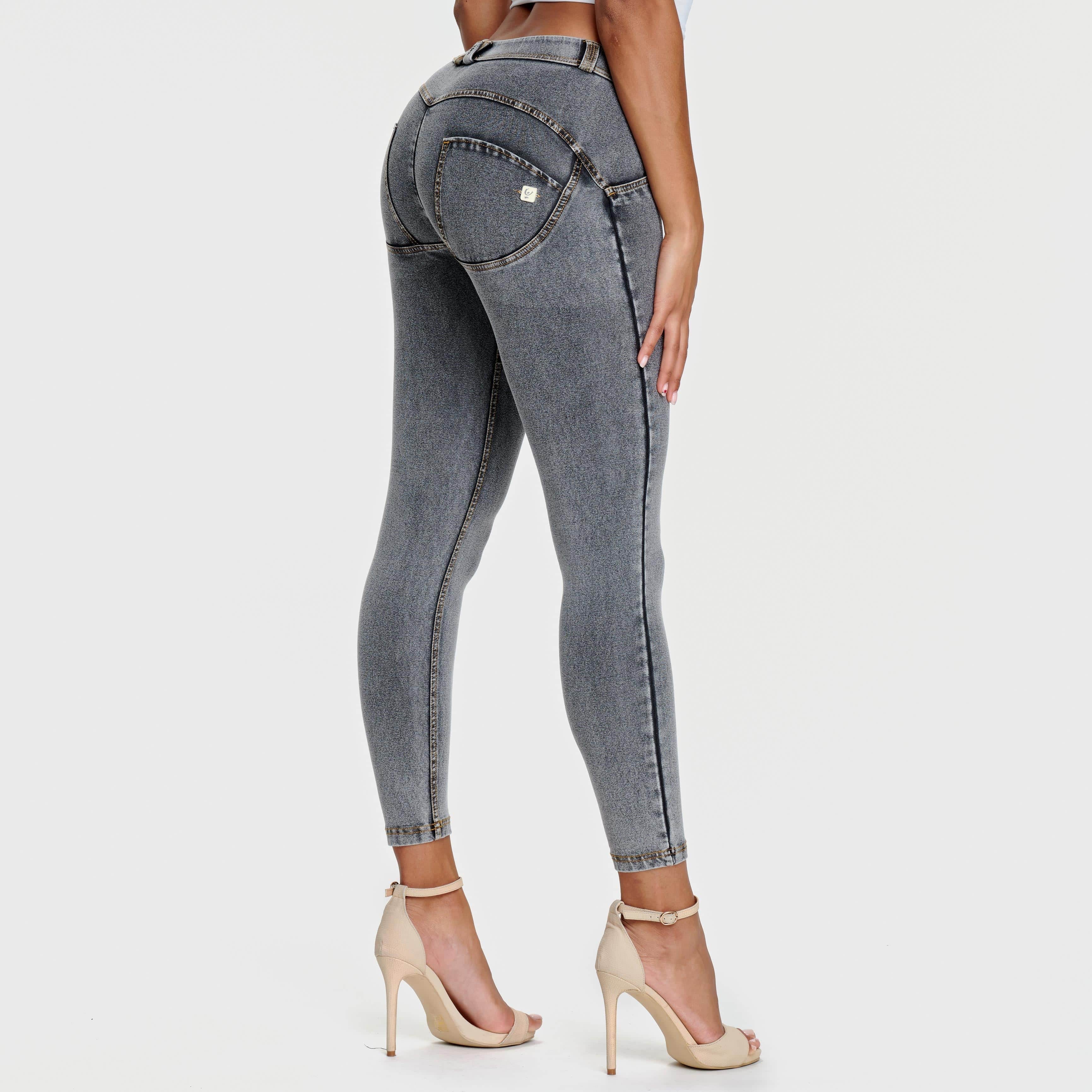 WR.UP® Denim - Mid Rise - 7/8 Length - Grey + Yellow Stitching 1