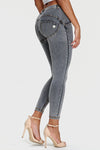 WR.UP® Denim - Mid Rise - 7/8 Length - Grey + Yellow Stitching 5