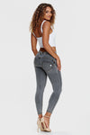 WR.UP® Denim - Mid Rise - 7/8 Length - Grey + Yellow Stitching 6