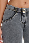WR.UP® Denim - Mid Rise - 7/8 Length - Grey + Yellow Stitching 8