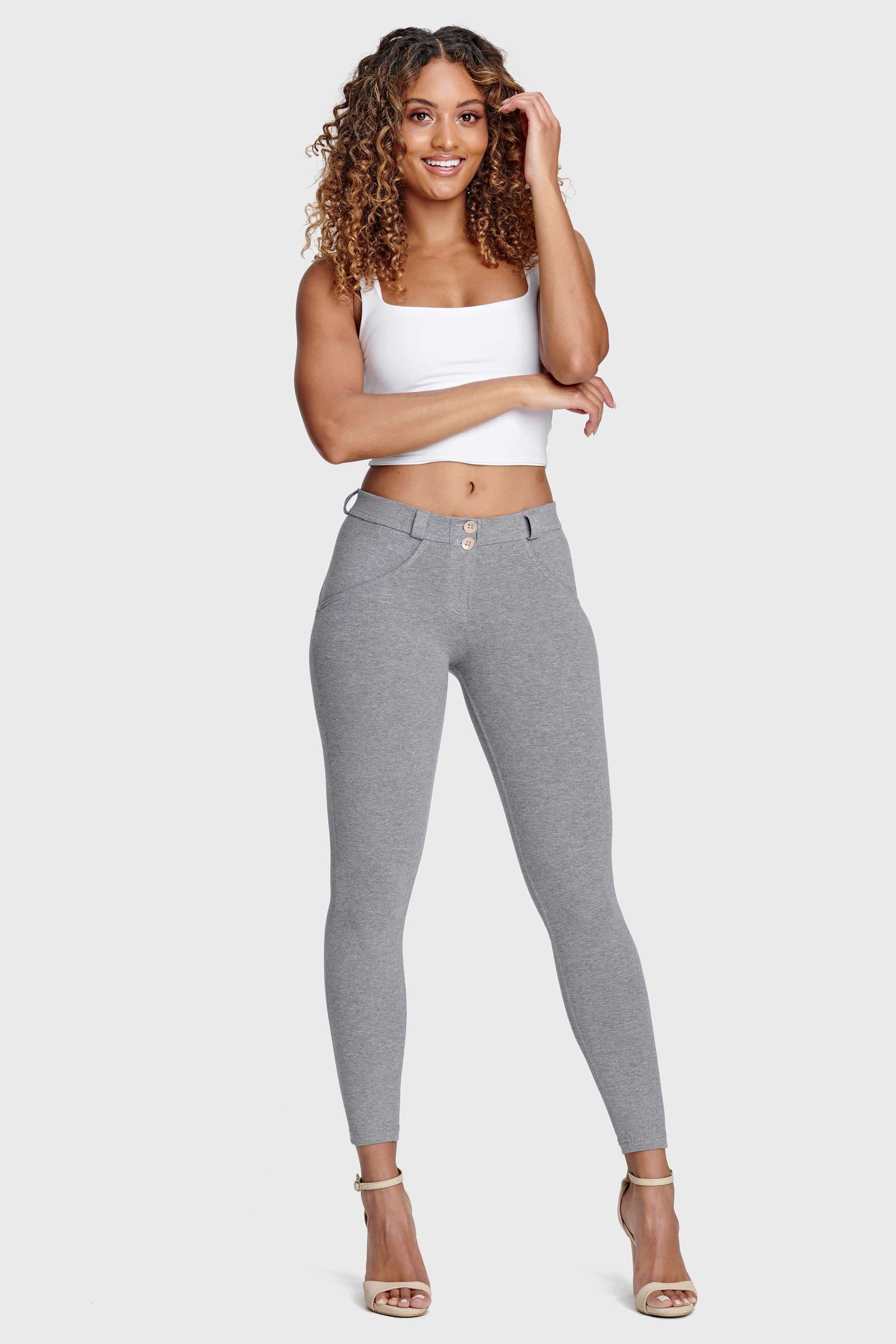 WR.UP® Fashion - Mid Rise - 7/8 Length - Melange Grey 7