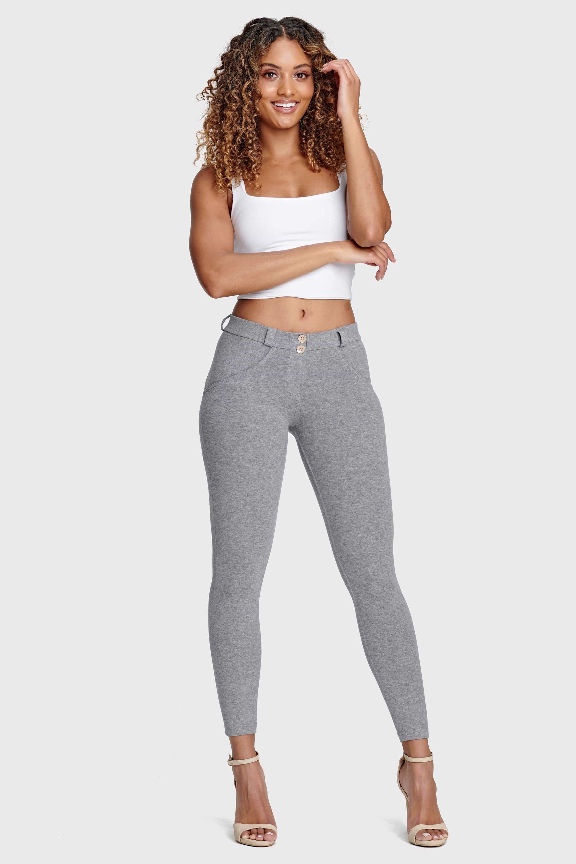 WR.UP® Fashion - Mid Rise - 7/8 Length - Melange Grey 7