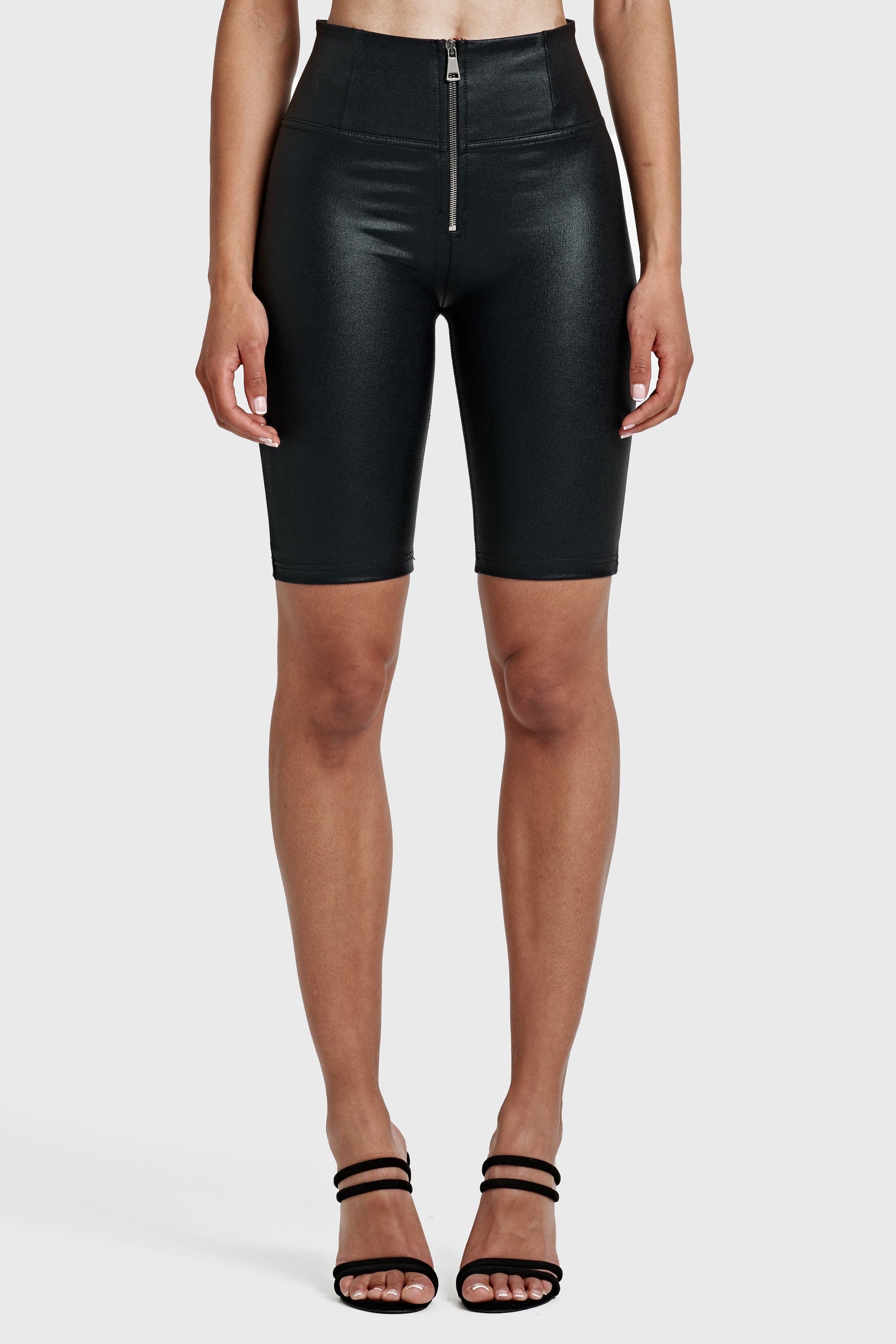 WR.UP® Metallic Lurex - High Waisted - Biker Shorts - Midnight Black 9