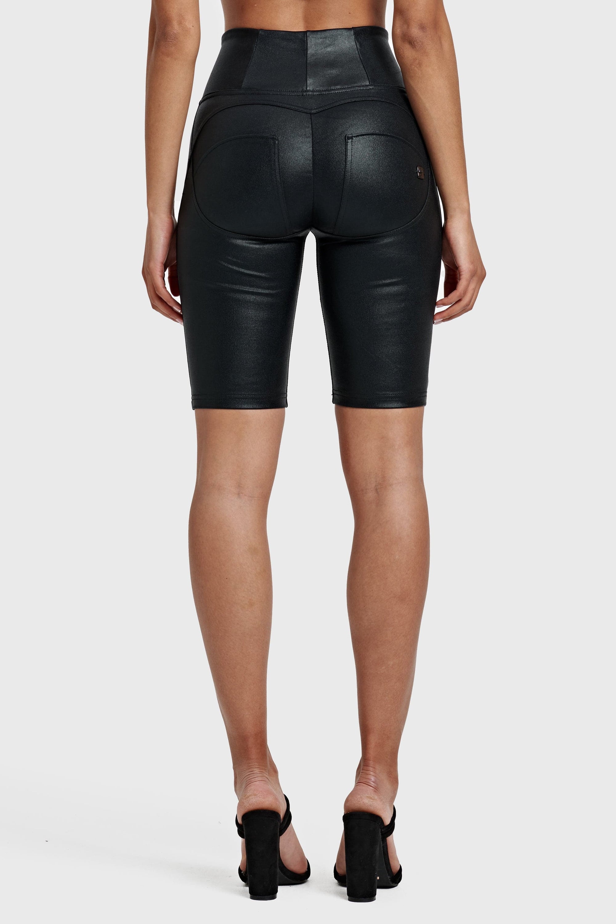 WR.UP® Metallic Lurex - High Waisted - Biker Shorts - Midnight Black 8