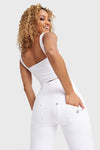 WR.UP® Snug Jeans - High Waisted - Cropped - White 3
