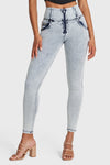 WR.UP® Snug Jeans - High Waisted - Full Length - Acid Wash 10