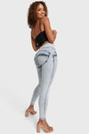 WR.UP® Snug Jeans - High Waisted - Full Length - Acid Wash 3
