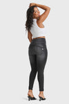 WR.UP® Snug Curvy Jeans - High Waisted - Full Length - Black + Black Stitching 2