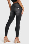 WR.UP® Snug Jeans - Mid Rise - Full Length - Black + Black Stitching 8