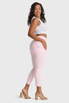 WR.UP® Snug Curvy Jeans - High Waisted - 7/8 Length - Baby Pink 3