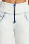 WR.UP® Snug Jeans - High Waisted - 7/8 Length - Light Acid Wash 4