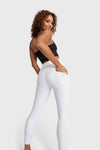 WR.UP® Snug Distressed Jeans - High Waisted - 7/8 Length - White 1