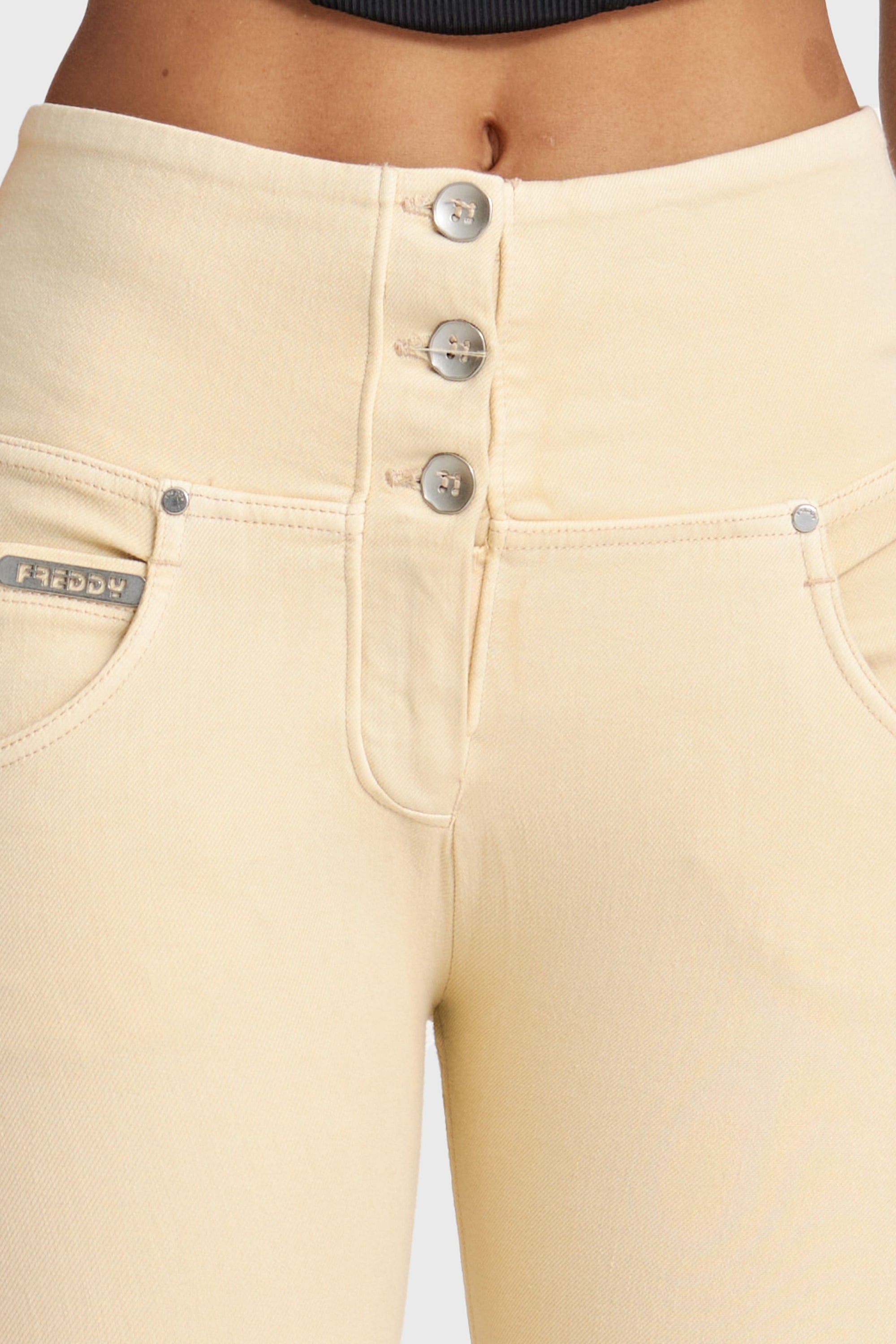 WR.UP® Snug Distressed Jeans - High Waisted - 7/8 Length - Beige 10