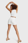 WR.UP® Snug Jeans - High Waisted - Shorts - White 2