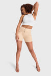 WR.UP® Snug Jeans - High Waisted - Shorts - Beige 3