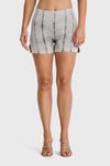 WR.UP® Snug Jeans Limited Edition - High Waisted - Shorts - Grey + Black Stitching 5
