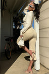 WR.UP® Snug Jeans - High Waisted - Cropped - Beige 3