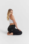 WR.UP® Denim - 3 Button High Waisted - 7/8 Length - Black + Black Stitching 6