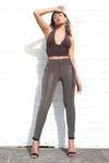 WR.UP® Velvet Leather - High Waisted - 7/8 Length - Chocolate 6