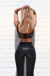 WR.UP® Velvet Leather - High Waisted - 7/8 Length - Black 4
