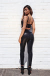 WR.UP® Velvet Leather - High Waisted - 7/8 Length - Black 6